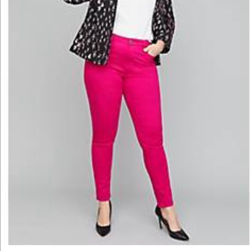 NWT hot pink skinny pant